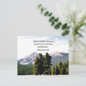 Hebreeuws 13:8 briefkaart (Staand voorkant)