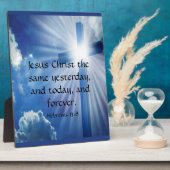 Hebreeuws 13:8 fotoplaat (Zijkant)