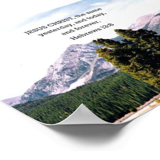 Hebreeuws 13:8 poster (Hoek)