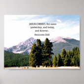 Hebreeuws 13:8 poster (Voorkant)