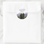 Hebreeuws 13:8 ronde sticker (Tas)