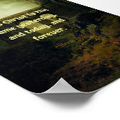 Hebreeuws 13:8 Zelfde gisteren, morgen, voor altij Poster (Hoek)