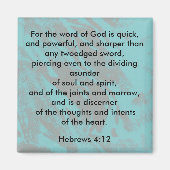 Hebreeuws 4:12 magneet (Voorkant)