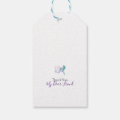 Hebreeuws 4:16 citeert zwarte ver cadeaulabel (Achterkant)