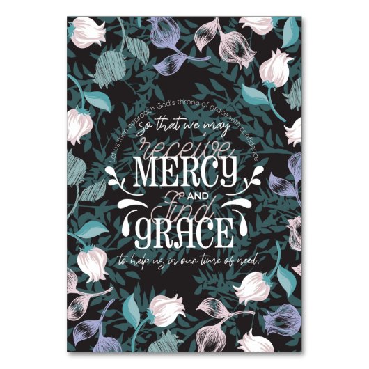 Hebreeuws 4:16 citeert zwarte ver kaart (Voorkant)