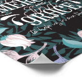 Hebreeuws 4:16 citeert zwarte ver poster (Hoek)