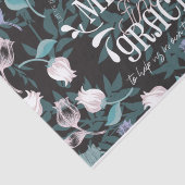 Hebreeuws 4:16 citeert zwarte ver tissuepapier (Detail)