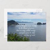 Hebreeuws 4:16 Laten we daarom moedig naar de Briefkaart (Voorkant / Achterkant)