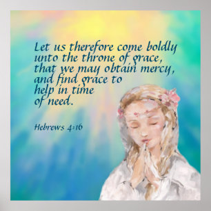 Hebreeuws 4:16 poster
