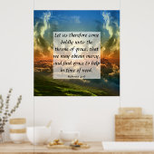 Hebreeuws 4:16 poster (Keuken)