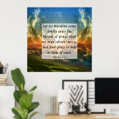 Hebreeuws 4:16 poster (Thuiskantoor)