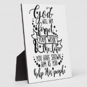 Hebreeuws 6:10 Poster Fotoplaat (Zijkant)