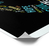 Hebreeuws 6:19 anker voor het zielenposter poster (Hoek)