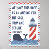 Hebreeuws 6:19 Groot Poster (Voorkant)