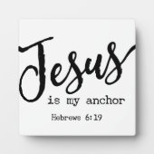 Hebreeuws 6:19 Jezus is mijn anker Bijbelse Teken Fotoplaat (Voorkant)