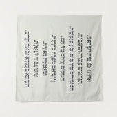 Hebreeuws Acheinu Kol Beit Israël Gebed voor gevan Wandkleed (Voorkant (horizontaal))