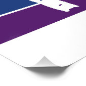 Hebreeuws "AHAVAH" = "LOVE" op een regenboog - LGB Perfect Poster (Hoek)