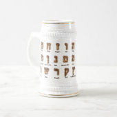 Hebreeuws Alef Bet Mok - Tall (Voorkant links)