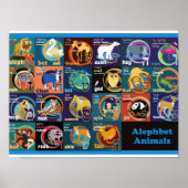 Hebreeuws Alfabet Poster (Voorkant)