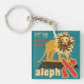 Hebreeuws Alfabet Sleutelhanger (Voorkant)