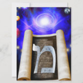 Hebreeuws Alphabet Invitation Kaart (Voorkant)