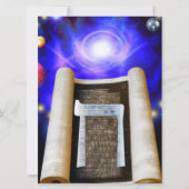 Hebreeuws Alphabet Invitation Kaart (Voorkant)