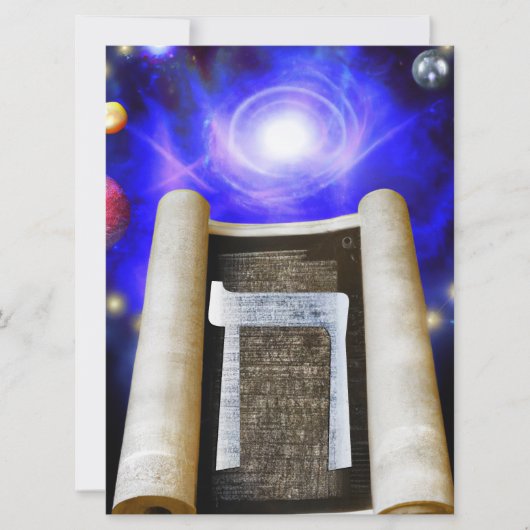 Hebreeuws Alphabet Invitation Kaart (Voorkant)