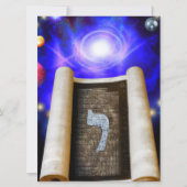 Hebreeuws Alphabet Invitation Kaart (Voorkant)