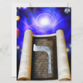 Hebreeuws Alphabet Invitation Kaart (Voorkant)