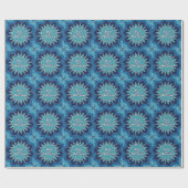 Hebreeuws BBT Mitzvah Blue Ten Circle Wrap Paper Cadeaupapier (Vlak)