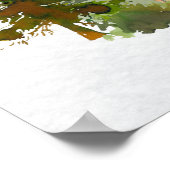 Hebreeuws Blessing for Jewish Boy's Room Nursery Poster (Hoek)