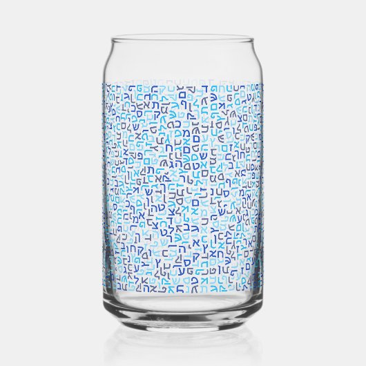 Hebreeuws Blikvorm Glas (Voorkant)