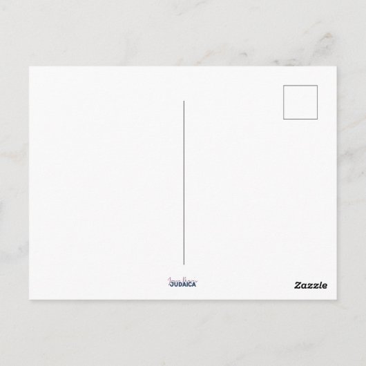 Hebreeuws Chag Sameach - Happy Holiday Waterverf Briefkaart (Achterkant)