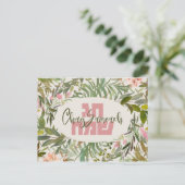 Hebreeuws Chag Sameach - Happy Holiday Waterverf Briefkaart (Staand voorkant)