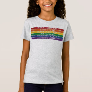 Hebreeuws Creëer volgens hun Will LGBTQ T-shirt