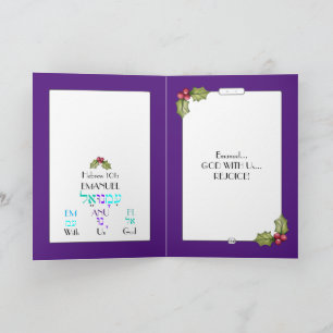 Hebreeuws Emanuel Dancer Kerstkaart Kaart