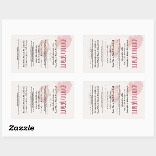 Hebreeuws en Engelse zegeningen voor Hanukkah Rechthoekige Sticker (Vel)