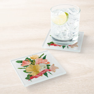 Hebreeuws: Eshet Chayil - (Joodse) Vrouw van Valor Glazen Onderzetter