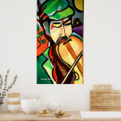 Hebreeuws Fiddler door Georgie Hanson Poster (Keuken)