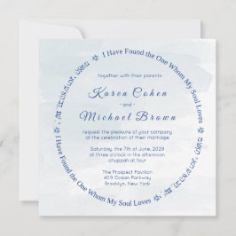 Hebreeuws gedicht van de liefdesster van David Jew Kaart