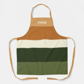 Hebreeuws gepersonaliseerd stripe all-over print S Schort (Voorkant)