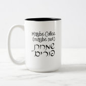 Hebreeuws Grappig Happy Purim Coffee - Wijn Mok (Links)