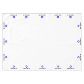 Hebreeuws Happy Passover Star of David (MED) Passo Tafelkleed (Voorkant (Horizontaal))