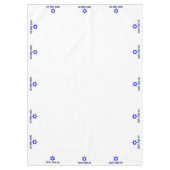 Hebreeuws Happy Passover Star of David (MED) Passo Tafelkleed (Voorkant)