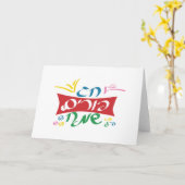 Hebreeuws Happy Purim Kaart (Gele Bloem)