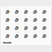Hebreeuws Happy Purim Ronde Sticker (Vel)