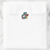 Hebreeuws Happy Purim Ronde Sticker (Tas)