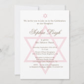 Hebreeuws Jewish Girl Naming Ceremony Kaart (Voorkant)