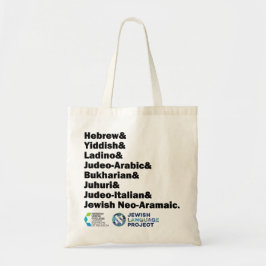 Hebreeuws & Jiddisch & Ladino & Andere Joodse tale Tote Bag