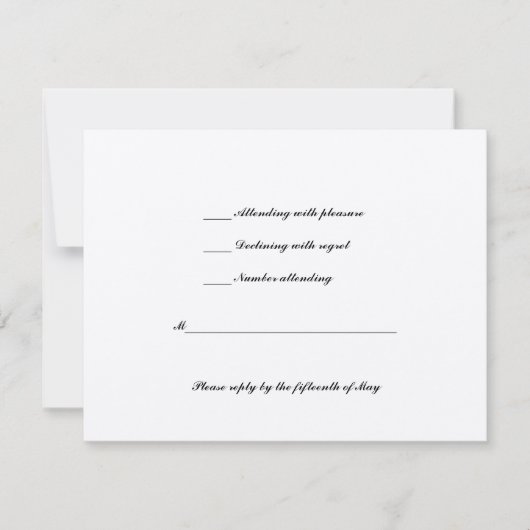 Hebreeuws Joods huwelijk RSVP Ivory Metallic (Voorkant)